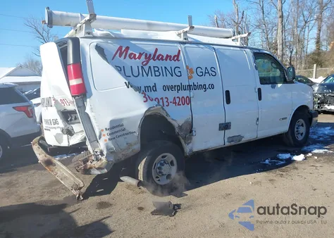 2006 Chevrolet Express Work Van z USA, uszkodzony, nr VIN 1GCGG25V561186387
